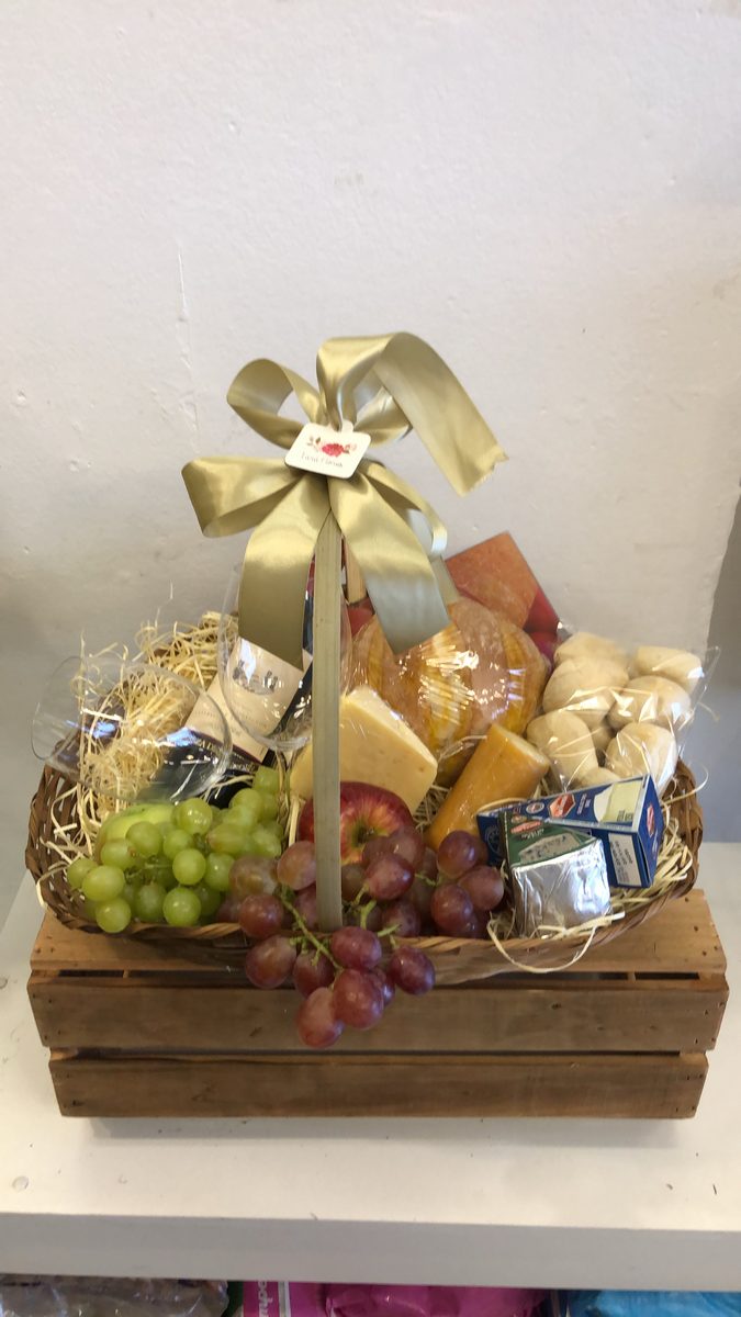 Cesta Romântica de Vinho